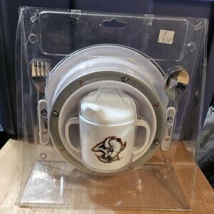NHL Buffalo Sabres Toddler Dish Place Setting Gift Set in Sealed Pack